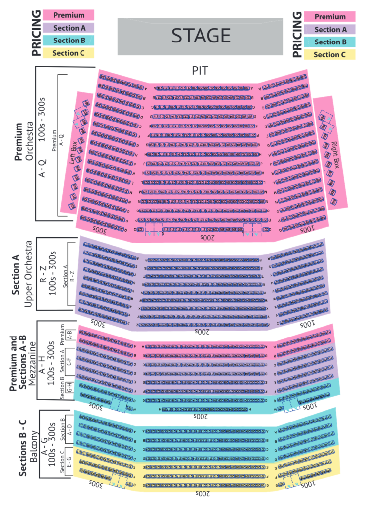 Seating Chart SKyPAC